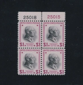 US 832g VF og NH bright magenta $1 Prexy PB, CV $400 - Picture 1 of 2