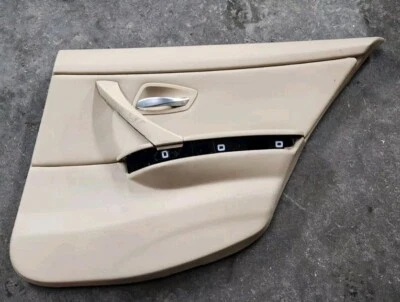 Conjunto de panel de puerta derecha pasajero trasero BMW 328xi 325i E90 2007-2011 bronceado OEM Foto 1 de 4