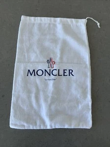 Moncler Kordelzug Staubbeutel 14” x 9” Baumwolle NEU - Bild 1 von 4