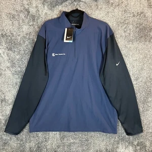 Nike Golf Dri-FIT Fabric Mix 1/2 Zip Cover Up 746102 Tri Color Navy Mens XL - Picture 1 of 10