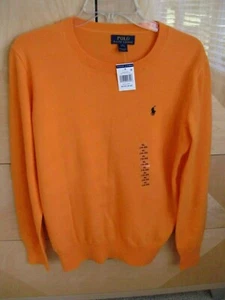NUEVO CON ETIQUETAS~JUVENTUD~POLO por RALPH LAUREN~CUELLO REDONDO 100% ALGODÓN~LOGO~Suéter Talla XL(18-20) - Imagen 1 de 5