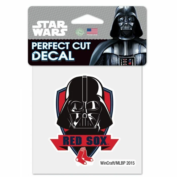 BOSTON RED SOX STAR WARS DARTH VADER PERFECT CUT DECAL 4" WINDOWS LAPTOPS - Image 1 of 1