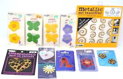 Lot of 10  Iron On Sew On Appliques Patches Mixed Design  Art Collectible NIP - Image 1 of 4