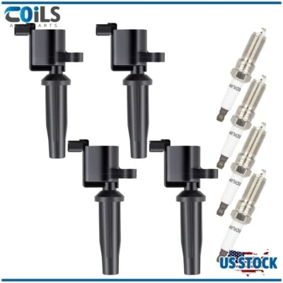 Ignition Coils & Iridium Spark Plugs Fits Ford Focus 2003-04 Escape 2005-08 2.3L - Imagen 1 de 4