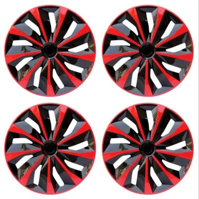 Black & Red Set (4pcs) fit for Chevrolet Cruze 2011-2015 15" Hubcaps Wheel Cover - Image 1 of 4