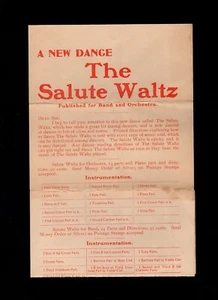 H Thompson Clinton Iowa Flag 1900 Cover Large Insert Salute Waltz Our Own Gov 7i - Picture 1 of 6