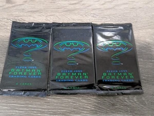 Fleer 1995 Batman Forever Trading Cards 3 Lot Pack Sealed - FREE SHIPPING - Bild 1 von 2