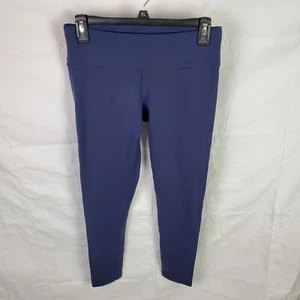 Prana Leggings Women's Medium Blue Ankle Crop Stretch Yoga Active Training - Picture 1 of 10