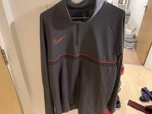 Nike Dri Fit Academy Drill Top Pullover 1/4 Zip Purple Mens Size XL VGC - Picture 1 of 3