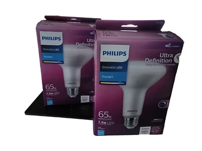 Philips Ultra Definition 65W Equivalent Daylight BR30 Medium Dimmable LED-2 Pack - Image 1 of 4
