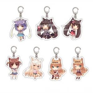 Llavero Nekopara Canela Chocola Vainilla Arce Acrílico Llavero Correas de Carrera - Imagen 1 de 22