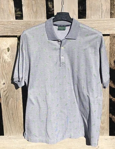 Hugo Boss Golf Polo Shirt 2XL Gray Black Green Cotton Shirt . - Picture 1 of 3