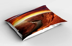 Kopfkissenbezug Modern Landhausstil Kissenhülle Bunt Landschaft Mystic Cliff - Bild 1 von 2