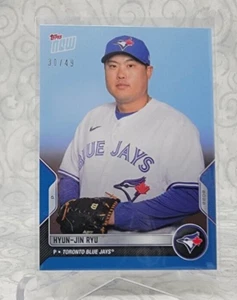 2022 Topps Now Road To Opening Day Hyun-Jin Ryu #OD-71 - Blue Parallel /49 - Picture 1 of 2