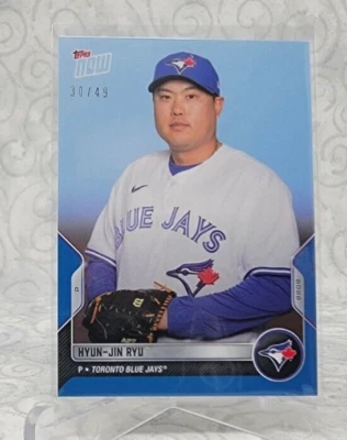 2022 Topps Now Road To Opening Day Hyun-Jin Ryu #OD-71 - Blue Parallel /49 - Image 1 of 2