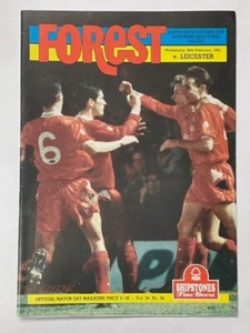 1991/92 NOTTINGHAM FOREST V LEICESTER CITY 26-02-1992 ZENITH DATA NORTHERN FINAL - Imagen 1 de 1