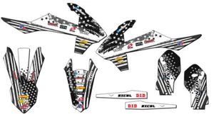 2021-2024 MC 85 MERICA Grey Senge Graphics Kit Compatible with GASGAS - Picture 1 of 10