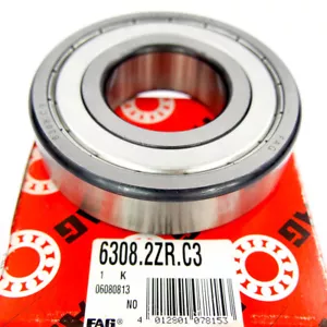 FAG Cuscinetto scanalato profondo 40 mm x 90 mm x 23 mm 6308.2ZR.C3 - Foto 1 di 3