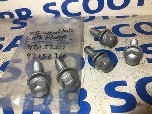 SAAB 9-3 93 5x Steel Non Locking Wheel Bolts Nut 92152303 92152366 Flange Washer - Picture 1 of 2