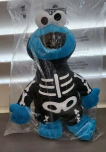 Cookie Monster Skeleton Plush Doll Sesame Street Halloween 18" - Picture 1 of 3
