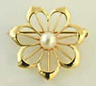 14Kt Yellow Gold Pin With Pearl