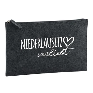 Kulturbeutel Niederlausitz verliebt Geschenkidee Niederlausitz Geschenk Präsent - Bild 1 von 7
