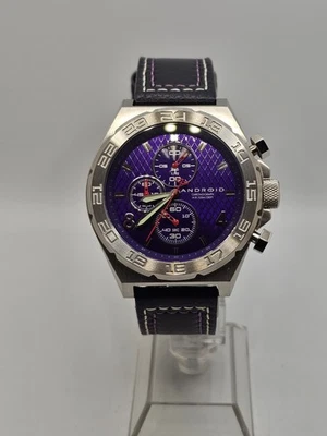 2002 Rare Android AD732 Interceptor (PURPLE) Dial Mens Quartz Chronograph Watch  - Image 1 of 4