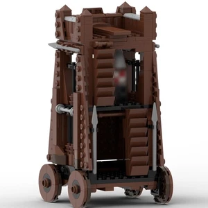 Modubrix Mocs Bloques de Construcción Torre de Asedio Medieval Juegos Ladrillos Juguetes Kits 355 Piezas - Imagen 1 de 3