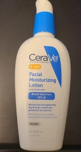 CeraVe AM Facial Moisturizing Lotion with SPF 30 | Oil-Free 3 Oz New,Open Box - Picture 1 of 4