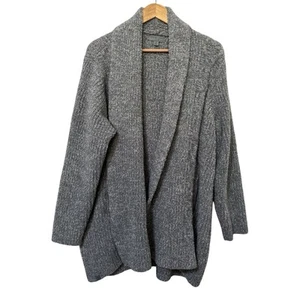 Barefoot Dreams Womens CozyChic Chunky Knit Cardigan Size 2X Cozy Leisure Comfy - Picture 1 of 7