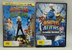 Monster Vs Aliens and Monster Vs Aliens Cloning Around DVDs. Tested and Working - Picture 1 of 2