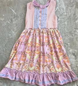 Matilda Jane Adventure Begins Gimme S'more Dress Girls Size 12 - Picture 1 of 9