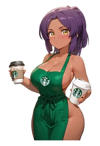 2134 Adesivo Cutie Barista, Impermeabile, Laminato, Sexy, Anime, Ragazza Caffè - Foto 1 di 3