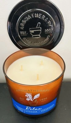 LAVENDER CEDARWOOD Relax Aromatherapy Bath & Body Works Large 14.5 Oz Candle New - Image 1 of 4