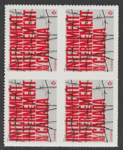 Canada 3501 Internment P block 4 MNH 2025 - Picture 1 of 1