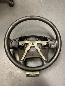 2003-2006 Jeep Wrangler TJ OEM Steering Wheel Leather 5JG621X9AB Cruise Control - Foto 1 di 8