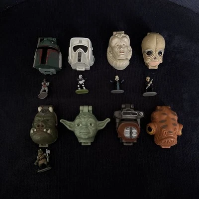 Star Wars 1996 LFL Micro Machines Mini Heads Lot of 8 Galoob - Image 1 of 4