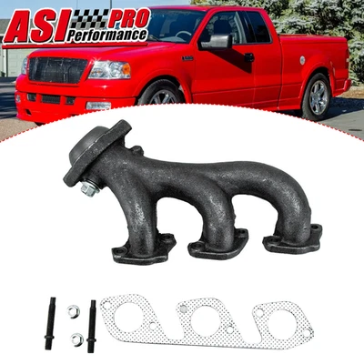 Colector de escape izquierdo Fit Ford F150 4.2 5L3Z 9431-A XL3Z 9431-AA con kit de junta Foto 1 de 4