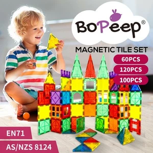 Bopeep Kids Magnetic Tiles Blocks Building Educational Toys Children Gift Play - Picture 1 of 32