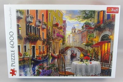 Trefl Jigsaw Puzzle 6000 Piece Romantic Supper in Venice Dominic Dawson SEALED - Image 1 of 3
