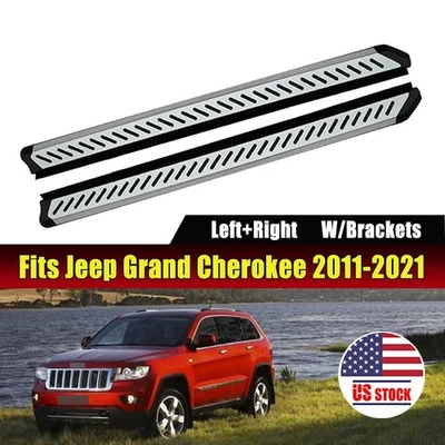 Foot Steps fit for Jeep Grand Cherokee 2011-2021 Running Boards Side Steps Nerf - Image 1 of 4