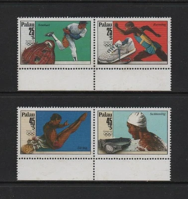PALAU 1988 JUEGOS OLÍMPICOS, SEOUL Juego Marginal de 4v. (SG237/40) *MNH* Foto 1 de 2