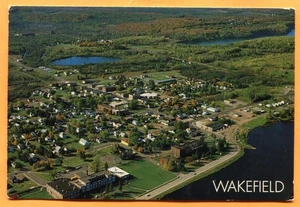Wakefield Michigan Aerial View circa 1990 Continental Postcard - Picture 1 of 4