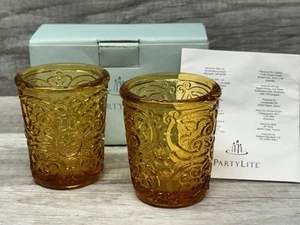 Vintage PartyLite P8426 rustikale Villa Windlicht klar Kerzenhalter Verkauf Vorführgerät - Bild 1 von 4