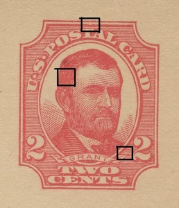 UX25/S35Bh-2 2c ULYSSES S. GRANT PLATE VARIETY MINT POSTAL CARD - Picture 1 of 2