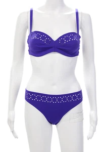 Chantelle Womens Cut Out Adjustable Two Piece Bathing Suit Purple Size 32 S - Picture 1 of 8