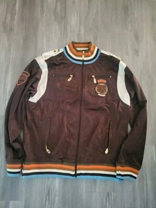 AKDMKS Akademiks Zip Up Embroidered Track Jacket XL Hip Hop Fubu Karl Kani CC 23 - Picture 1 of 13