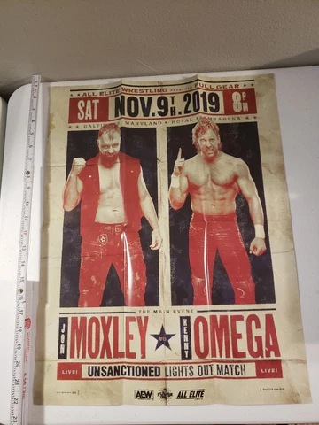 AEW Pay Per View Poster Lot Of 3 Kenny Omega John Moxley The Young Bucks Hangman Cover