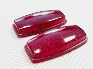 GAZ M-20 POBEDA TAIL LIGHT STOP LIGHT LENS RED GLASS NEW ORIGINAL - Picture 1 of 5