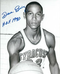 Signed  8x10 DAVE BING HOF 1990 Syracuse University Autographed Photo w/COA - Picture 1 of 1